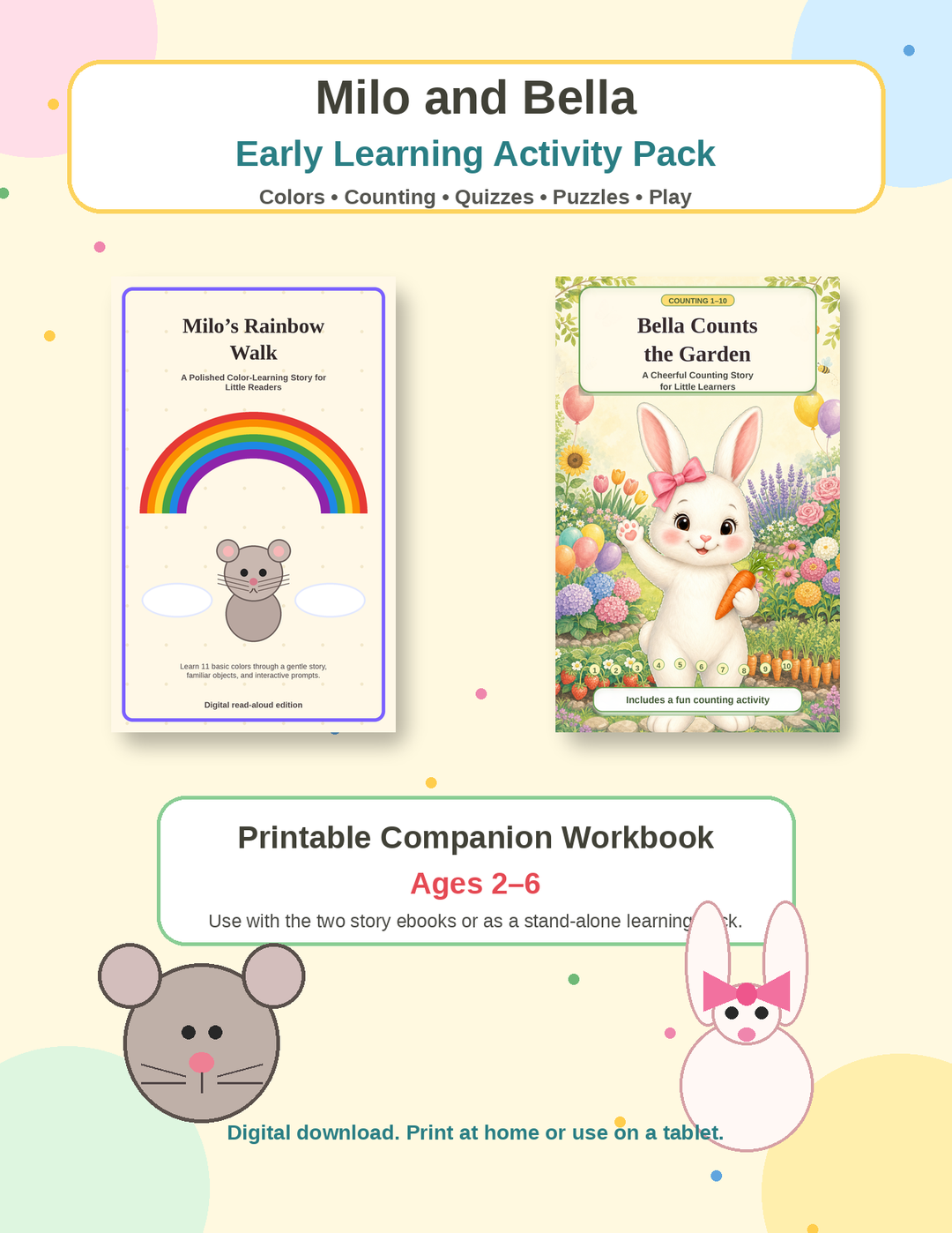 Make Early Learning Fun at Home with Milo and Bella
