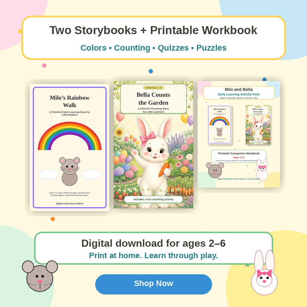 Milo and Bella Learning Activities