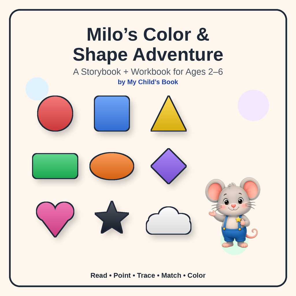Milo's Color and Shape Story with Workbook